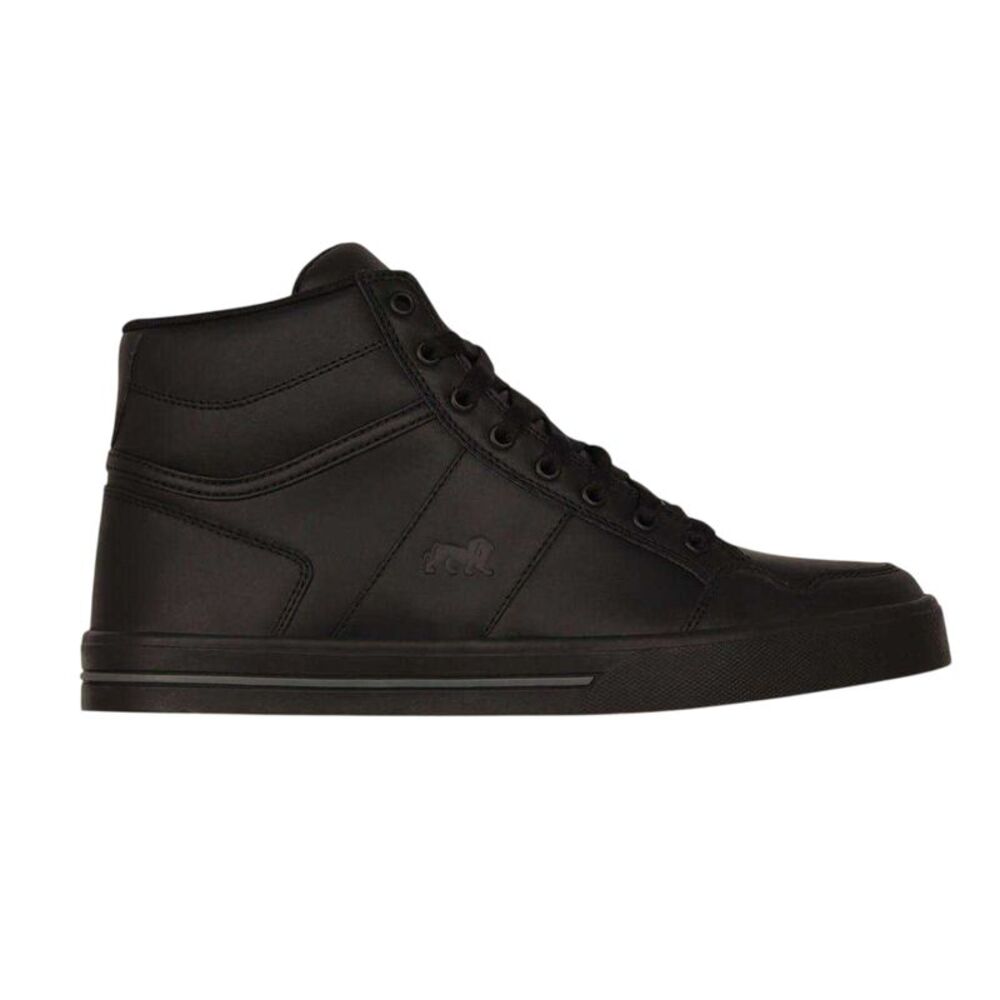 Lonsdale Mens Canons Flat Sneakers / Black/Charcoal